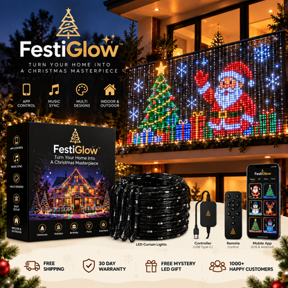 FestiGlow Smart Animated Christmas Lights